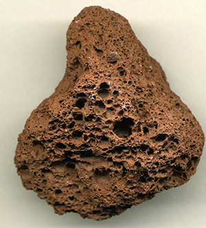 Porosidad expuesta de una muestra de roca