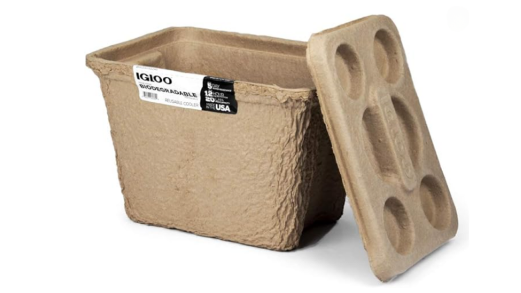 Biodegradable Igloo Recool is just as effective at retaining temperature as polystyrene, while being ecofriendly. 