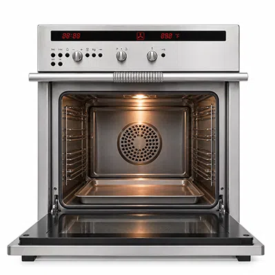 Convection ovens have fans that circulate the air ensuring equal distribution of heat.
