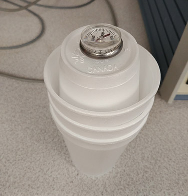 Calorimeter made of two Styrofoam cups and a thermometer