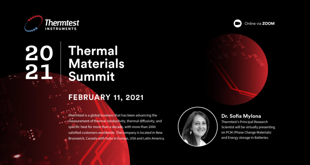 Thermtest Inc. will be at the 2021 Thermal Materials Summi