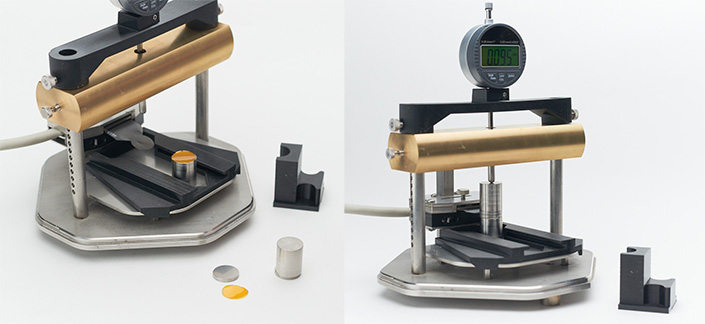 Measuring the thickness of thin film samples with the MP-1 