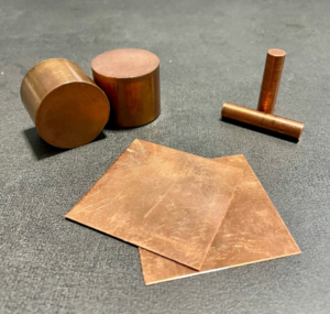 Figure 1. Three samples of copper.