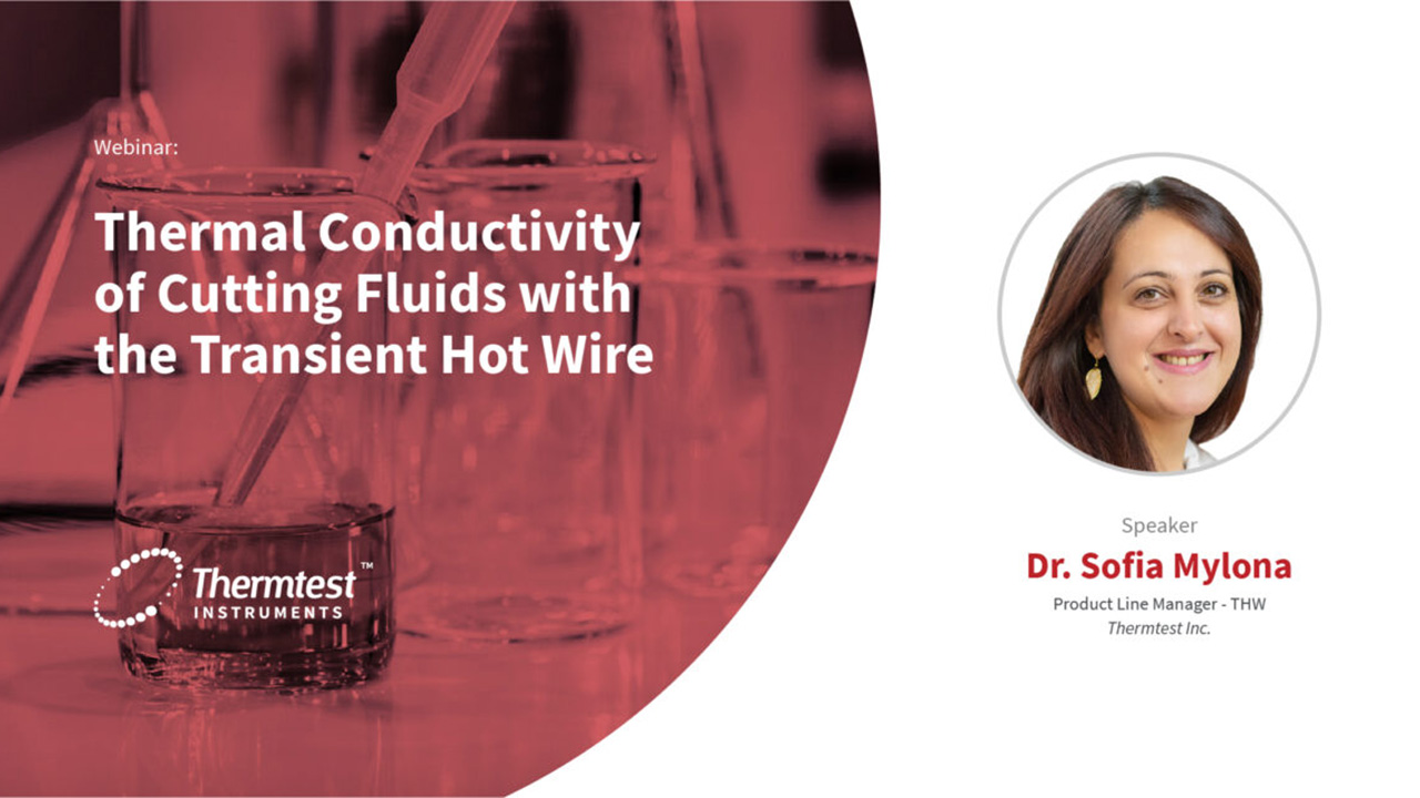 Thermal Conductivity of cutting fluids with the Transient Hot Wire