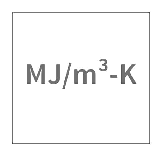MJ/m³-K