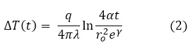 temperature rise equation