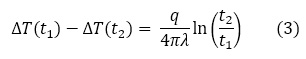 thermal conductivity calculation thw