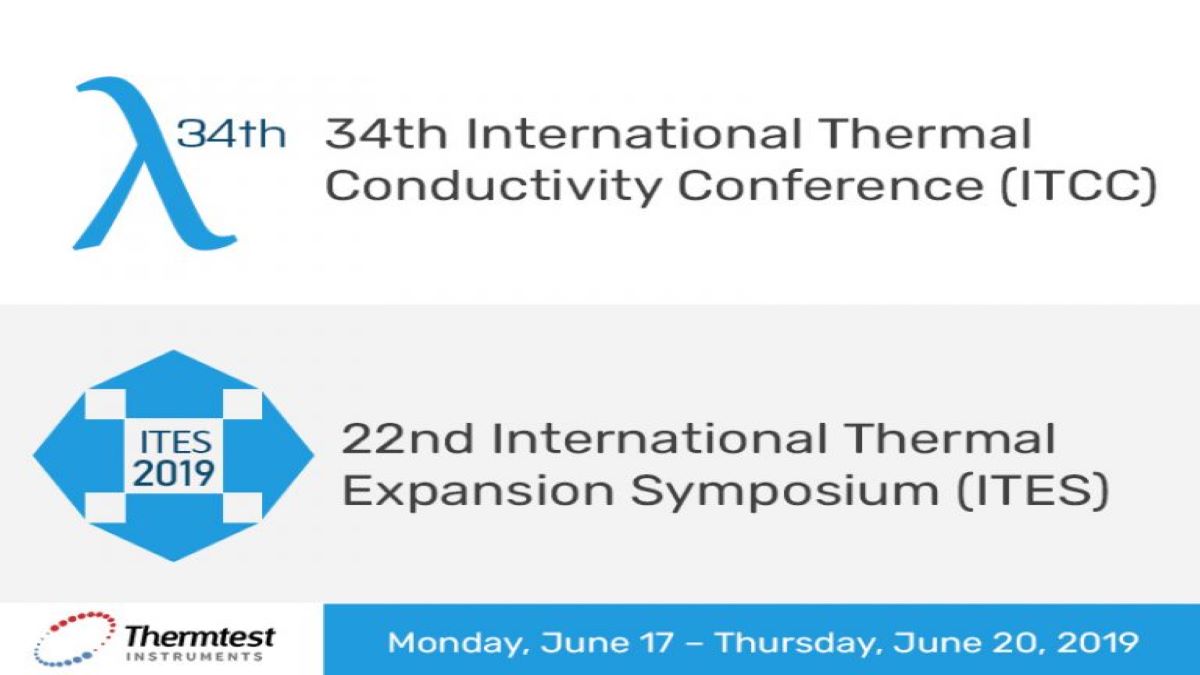 Announcement: Thermtest Attending ITCC 34/ITES 22: 17 – 20 June 2019