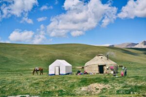  Yurt in the Kyrgyz mountains
